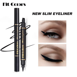 2 in 1 Winged Stamp Liquid Eyeliner Pencil Waterproof Fast Dry Lasting Black Eye Liner Pen | 2 in 1 Fit Colors Eyeliner For Girls | Eyeliner Pen? - Image 3