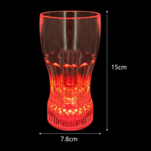 Plastic LED Flashing Cup LED Light up Beer Cup Water Hanging Glass Cup for Wedding Party - 1pc Plastic LED Lighting Bulb - Decor LED Glowing Plastic Cups Fashing Drink Luminous Lights Cup - 250ml ( With Box ) - Image 2