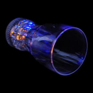 Plastic LED Flashing Cup LED Light up Beer Cup Water Hanging Glass Cup for Wedding Party - 1pc Plastic LED Lighting Bulb - Decor LED Glowing Plastic Cups Fashing Drink Luminous Lights Cup - 250ml ( With Box ) - Image 5