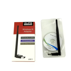 UW11 Alfa Net Wireless-N USB WiFi Adapter with Antenna | 2.4GHz 150/300Mbps High-Speed Network Dongle for PC, Laptop, Windows & Linux ? IEEE 802.11b/g/n, Soft AP Utility - Image 3