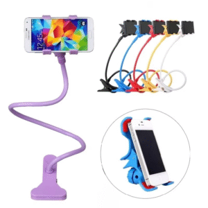Mobile Phone Stand Holder Flexible and Power Full Grip - 360 Degree Rotating Mobile Stand Bedside Able Lazy Snake Mobile Phone Holder - Random Color - Image 5