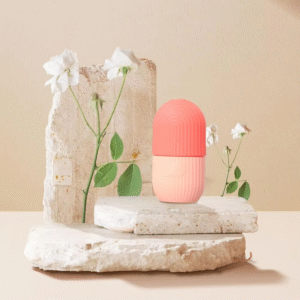 Ice Roller Facial Massager | Silicone Cleansing Ice Lattice | Ice Cube Roller with Scrub (Random Color) - Image 4