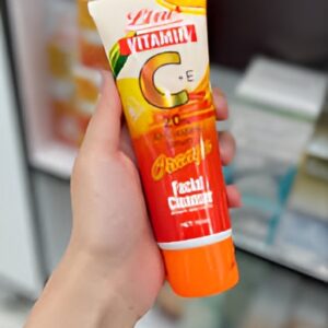 Liru Orange Facial Cleanser 120ml | Professional Care with Vitamin C+E & Orange Extract for Brightening, Deep Cleansing & Daily Skincare - Image 1