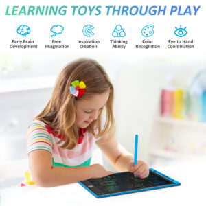 LCD Writing Tablet 10.5" Inch Multicolor Electronic Graphics Tablet Writing Board LCD Writing Pad Drawing Tablet Handwriting Paperless Notepad Graphic Board for Kids - Image 3
