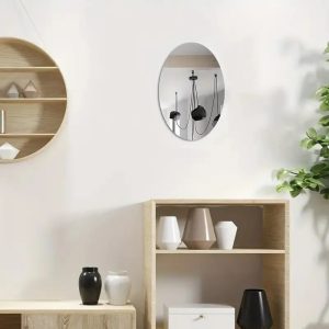 Unbreakable Acrylic Mirror Self-Adhesive Wall Sticker | Lightweight Safety Mirror for Home, Bedroom, Bathroom & Kids Room (20?30 cm)