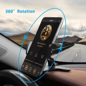 Magnetic Dashboard Mobile Holder  Small Easy Access Design Round Rotating | Car Phone Holder Easy Clip Mount Stand Panel Multi-Functional Universal Dashboard Bracket Holder - Image 4