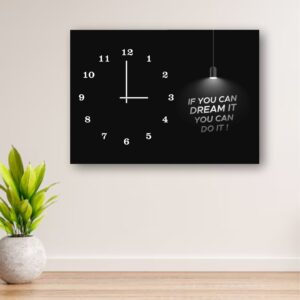 Inspirational Wooden Wall Clock ? 12x16? Digital Print, Battery-Free, Hook Hanging Decor - Image 2