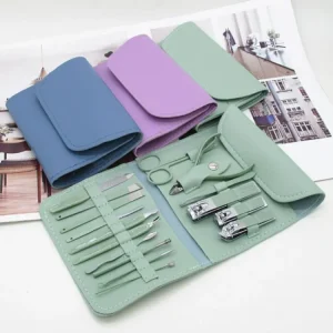 16-in-1 Stainless Steel Nail Care Kit ? Manicure & Pedicure Tool Set (Random Color)