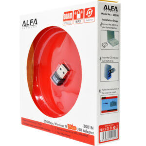 Alfa Mini USB WiFi Adapter | 300Mbps Wireless LAN Card for Computer & Laptop | Best Wireless Adapter - Image 3