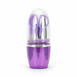 5 Piece Spa Manicure Set ? Compact Travel Nail Care Kit with Custom Branding Options
