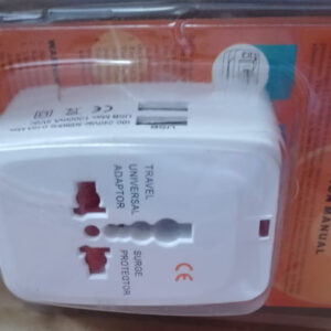 Travel Universal Surge Adaptor Protector With USB Charger - Image 1