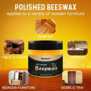 Beewax Furniture Polish 85ml - Beewax Wood Polish & Shiner - Wooden Table, Chair, and Floor Cleaner(liquid base) - Image 2