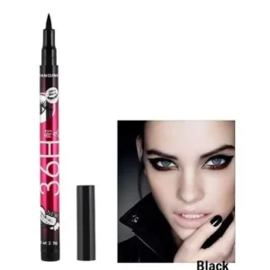 (Pack of 06) YANQINA 36H Precision Liquid Waterproof Eyeliner Pencil | Eye Liner (Black) - Image 2