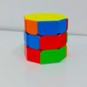 Jiehui Cube Octagonal Cylinder Magic Cube Puzzle IQ Brain 3x3 Barrel Spin Speed Cube Education Personalised Game Gift Toy (Multicolour) - Image 5