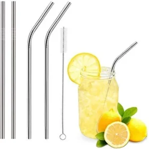 stainless steel straw 5 pcs pack - Image 3