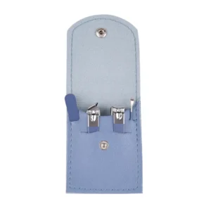 4 in 1 Professional Manicure Set 4-Piece Stainless Steel Nail Care Kit ? Nail Clippers, Cuticle Nippers, Nail File & Spoon Pusher ? Unscented, No Batteries Needed, Non-Electric Tools for Nail Techs & Home Use - Random Color - Image 3