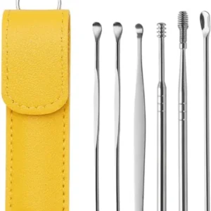 Ear Wax Cleaning Kit, 6 Pcs Ear Pick Tools, Wax Removal Kit, Ear Cleaning Tool Set, Spring Earwax Cleaner Tool Ear Wax Remover(random color) - Image 4