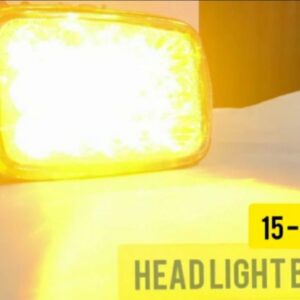 5 function Led head light | 15 led fog bike headlight beam for cg 125 and all 70cc bikes | Best Quality Headlight - Image 1