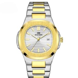 BESTWIN BW-137 Men's Luxury Quartz Watch Stainless Steel Watch ? Classic Analog Display, Stainless Steel Strap, Waterproof Design, Ideal for Business and Casual Wear |Mans Watch (Without Box)? - Image 3