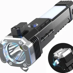 Multi-functional LED Flashlight ,torch ( Rechargeable ) with box (random Color) - Image 3