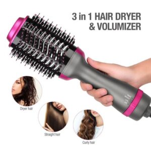 One Step 2 in 1 Hair Dryer & Brush (Dryer + Styler) Brush for Fast Drying, Straightening, Curling - Image 4