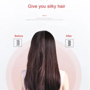 HQT-909B Electric Hair Straightening & Curling Comb/Brush - Dual-Purpose Professional Hair Styler, Non-Damaging Splint, | 2 in 1 Hair Straightener | ( Random Color ) - Image 2