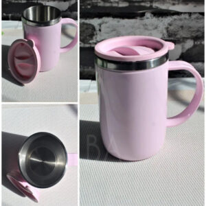 Stainless Steel Hot Cold Coffee Mug With Air Tight Lid (random color) - Image 1