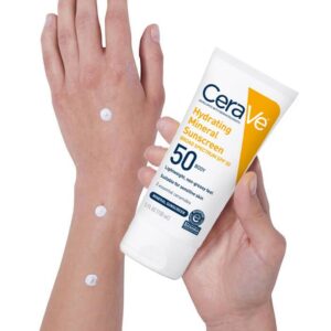 CeraVe Hydrating Mineral Sunscreen SPF 100 ml - CeraVe Hydrating Sun Block | Best Skin Care Sunscreen - Image 4