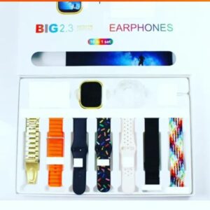 i20 Ultra MAX Smart Watch | Premium Quality | 2.3 '' Big Display Screen | Airpods & 7 Straps in Box | 10 in 1 (Random color) - Image 2