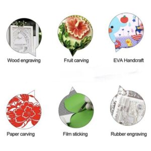 Pen Knife | Detail Precision Cutting tool | Paper, model making, etching, carving Cutter with 6 Blades + 1 Handle - Image 3