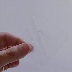 <b>( Pack of 4 )</b> Transparent Hook Strong Self Adhesive Door Wall Hangers Towel Handbag Key Hook Plug Hook Kitchen Bathroom Accessories Decorative - Image 1