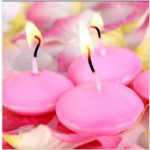 ( 12 Pcs ) Unscented Small Floating Candles For Wedding Party Event New Year Birthday Party Decoration Home Decor Candles (Random Color) - Image 2