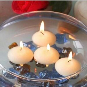 ( 12 Pcs ) Unscented Small Floating Candles For Wedding Party Event New Year Birthday Party Decoration Home Decor Candles (Random Color) - Image 3