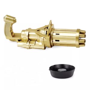Bubble Gun Kids Gatling Toys Summer Automatic Soap Water Gatling Bubble Machine Children Indoor Outdoor Toy Blower Bubbles (Random Color) - Image 3