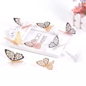 3D Wall Stickers Hollow Butterfly for Kids Rooms Home Wall Decor DIY Fridge stickers Room Decoration - Image 4