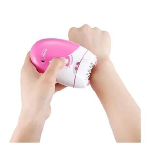 Kemei KM-189A Rechargeable Epilator ? Women?s Hair Removal Device with USB Charging, Gentle Shaver & Defeathering Tool for Smooth Skin - Image 4