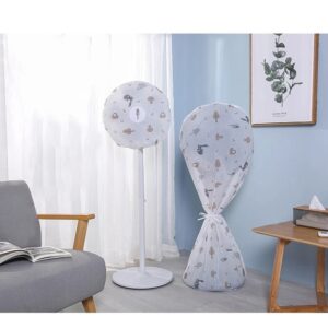 Decorative Fan Cover with Colorful Pattern Design ? Dust Protection & Stylish Room Accent - Image 1