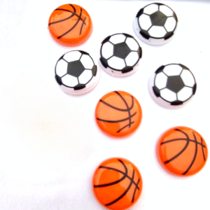 Basketball & Football Refrigerator Magnets ? Set of 10 Durable Sports-Themed Decorative Magnets (1.5 x 1.5 Inches) - Image 5