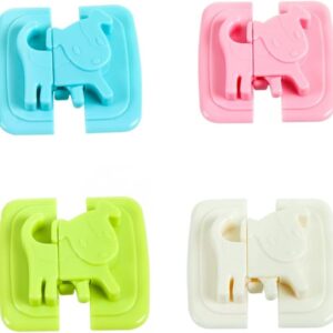 01 PCs Cute Dog Shape Cartoon Cabinet Door Child Safe Lock Refrigerator Toilet Baby Safety Tools | Refrigerator Lock | Lock For Cabinet - Random Color - Image 1