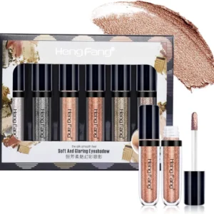 HENG FANG 6 Pcs Liquid Diamond Glitter Eyeshadows Set ? Waterproof, Long-Lasting, Vibrant Colors with Lightweight Texture for Bold & Sparkling Eye Makeup - Image 2