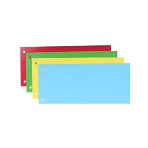 Pack Of 50 Card Divider Half Cut ? 240x105mm Durable Filing Cards for Office, School, Library, Medical, and Home Document Organization (Random Color) - Image 5
