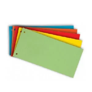 Pack Of 50 Card Divider Half Cut ? 240x105mm Durable Filing Cards for Office, School, Library, Medical, and Home Document Organization (Random Color) - Image 4