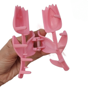 Rose Flower Hair Clips ? Stylish Matte Finish Rose-Shaped Claw Clips for Women & Girls (Assorted Colors, Set of 6) - Image 3