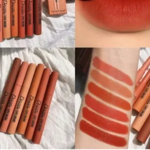 Hang Feng Dream Lipstick Pack ? Premium Lip Colors in Papaya, Orange, Pink, Rust, Pumpkin & Tangerine Shades for Long-Lasting Smooth Finish - Image 5