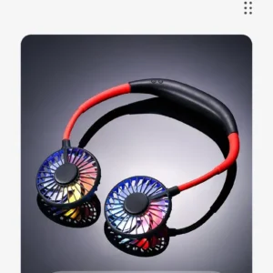 Sports summer neck fanUSB Rechargeable (Random Color) - Image 2