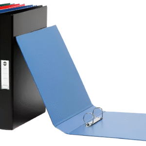 D-Ring PVC File Binder ? 1 Inch & 3 Inch Capacity ? Durable Multicolor Folder for A4/Letter Documents, School, Office & Home Organization (Random Color) - Image 4