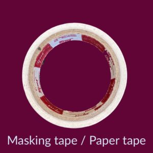 1 Inch Paper Masking Tape ? 15 Yards, Strong Adhesion, Clean Removal, Easy Tear, Ideal for Painting, Labeling, Masking & Crafting - Image 4
