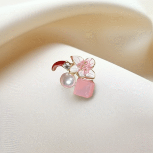 Crystal Flower Korean Earrings ? Elegant Floral Design | Crafted To Perfection With Dazzling Crystal Petals That Catch Every Light Beautifully - PJT986 - Image 4