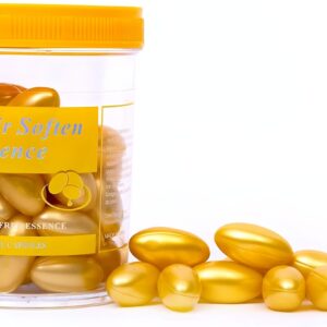 Hair Soften Essence Capsules ? 60 Softgel Capsules for Nourishing, Hydrating & Softening Dry, Damaged & Frizzy Hair ? Oil-Based Formula for Shine - Image 1