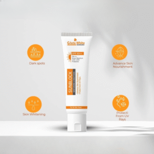 GlutaWhite Skin Brightening Sunblock SPF60 ? Advanced UVA/UVB Protection, Oil-Free & Long-Lasting Moisture (60gm) - Image 3